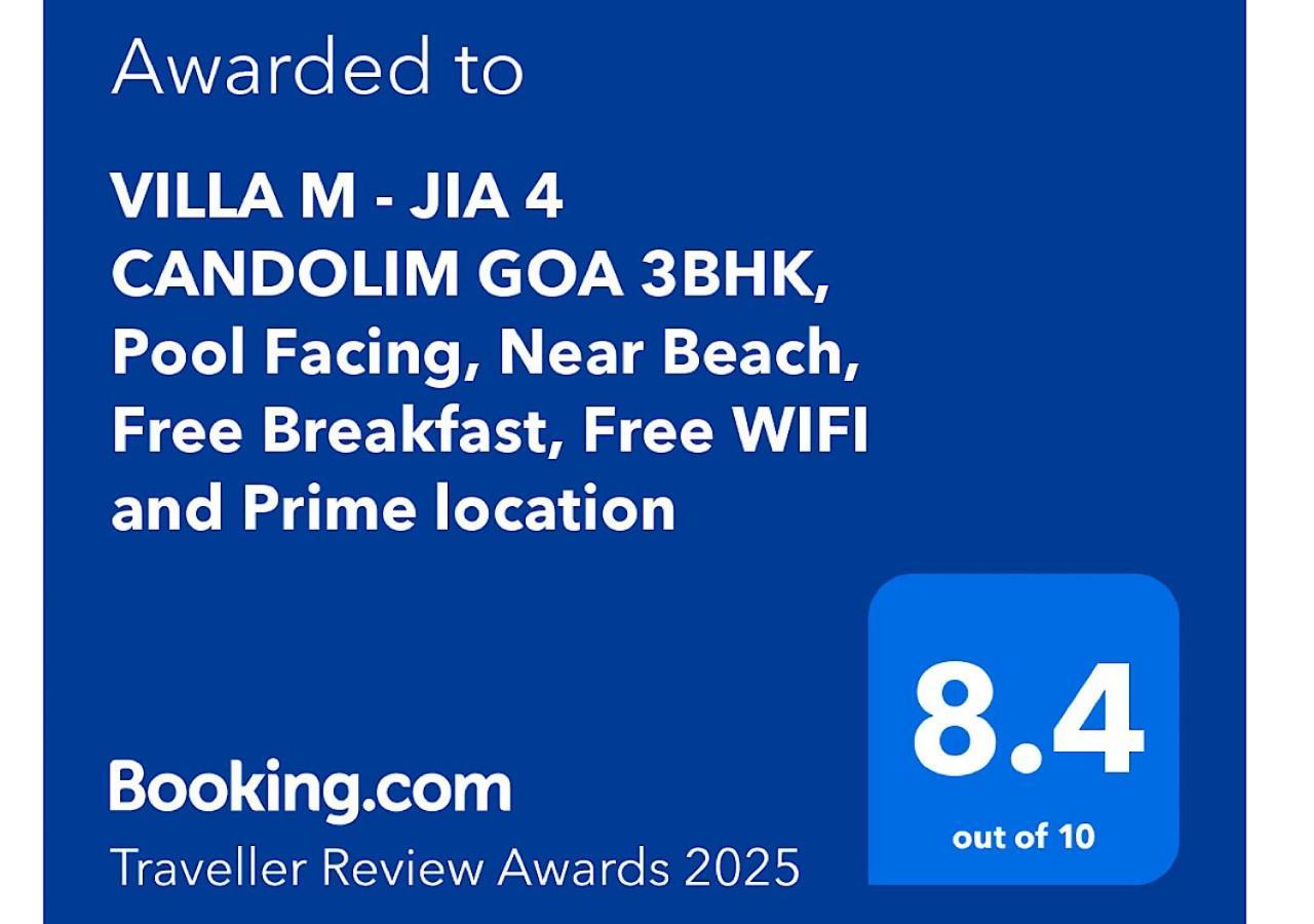 Villa M - Jia 4 Candolim Goa 3Bhk, Pool Facing, Near Beach, Free Breakfast, Free Wifi And Prime Location Aguada Esterno foto